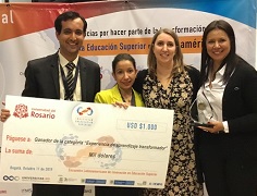 El programa Paz y Región, de la Universidad de Ibagué, fue reconocido con el premio Latinoamericano a la Innovación en la Educación Superior, en la categoría Experiencias de Aprendizaje Transformador.